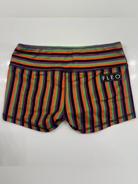 Fleo Women's Striped Athletic Shorts Halloween Edition